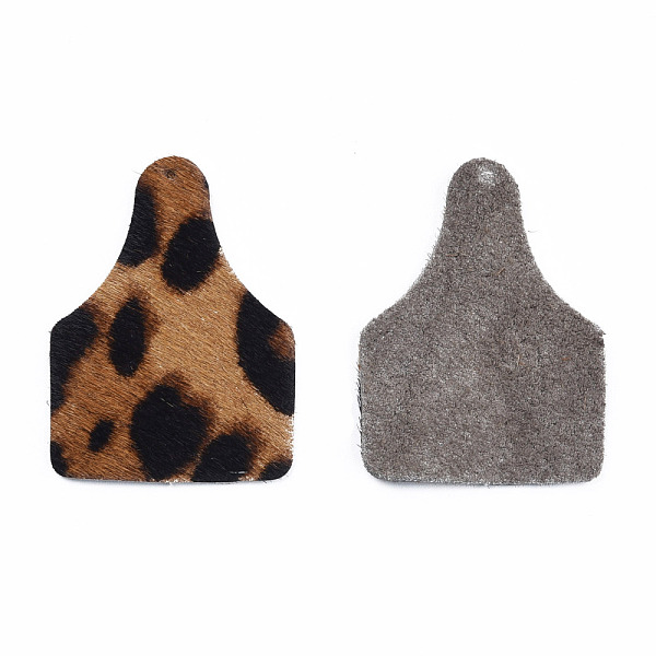

PandaHall Eco-Friendly Cowhide Leather Big Pendants, Bottle with Leopard Print Pattern, Peru, 51x38x1.5mm, Hole: 1.4mm Leather Bottle Brown