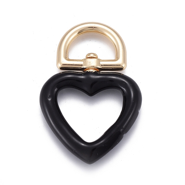 

PandaHall 304 Stainless Steel Pendants, with Enamel, Heart, Light Gold, Mixed Color, 47x33x5.5mm, Hole: 9x15mm Stainless Steel+Enamel Heart..., Multicolor