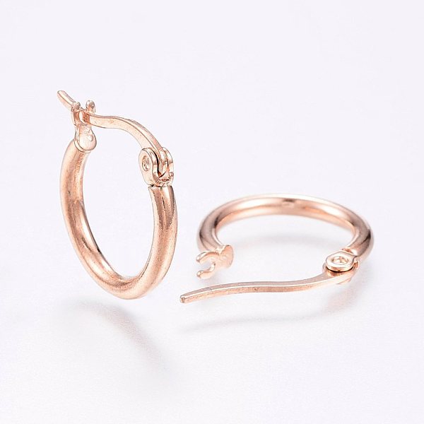 304 Stainless Steel Hoop Earrings