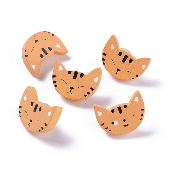 Painted Cat Buttons