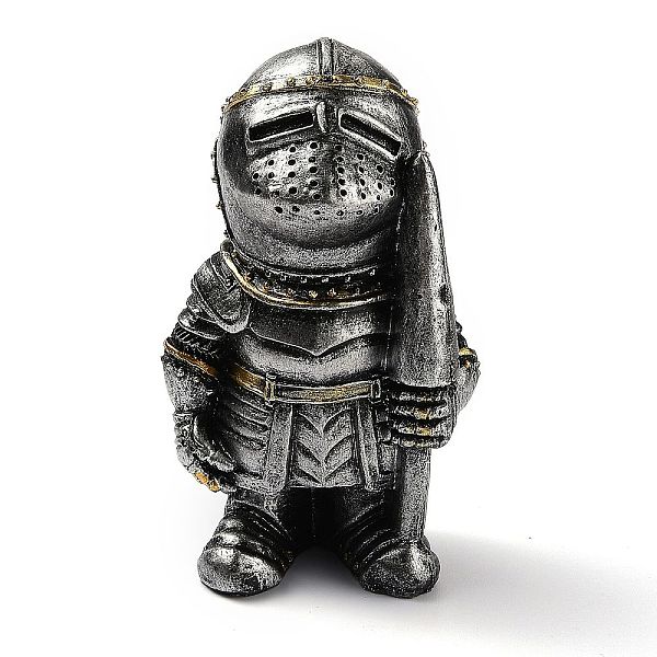 

PandaHall Resin Knight Guard Home Display Decorations, Antique Silver, 73x56.5x124mm Resin Human