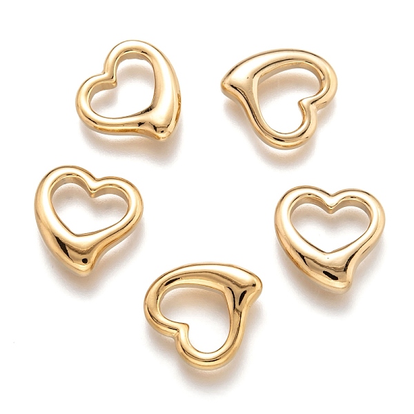

PandaHall 304 Stainless Steel Pendants, Heart, Golden, 15x15x4mm, Hole: 6x11mm 304 Stainless Steel Heart