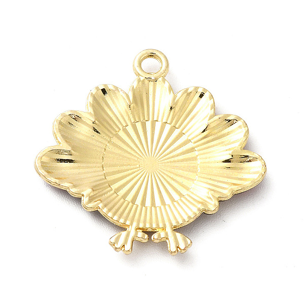 

PandaHall Cute Printed Alloy Pendants, Light Gold, Cadmium Free & Nickel Free & Lead Free, Turkey Charm, Tan, 26x26x2mm, Hole: 2mm Alloy..., Orange