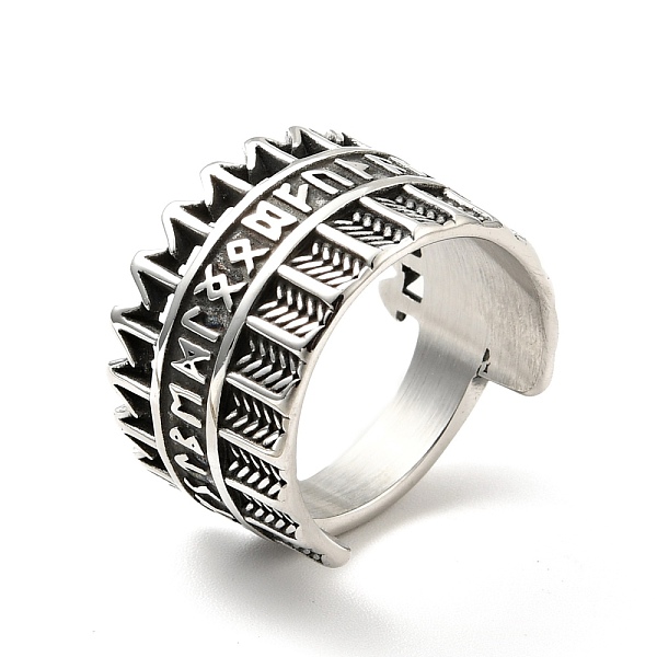 

PandaHall 316 Stainless Steel Arrow Finger Ring, Gothic Jewelry for Men Women, Antique Silver, US Size 8 1/4(18.3mm) 316 Surgical Stainless...