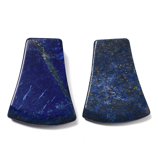 

PandaHall Dyed Natural Lapis Lazuli Pendants, Fan Charms, 40x28~30x7.5~10mm, Hole: 3~3.5mm Lapis Lazuli Fan