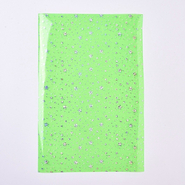 

PandaHall A4 PVC Vinyl Sparkle Fabric Sheets, for DIY Handmade Pencil Case Shiny Bags Bows Craft Material, Star, Green, 30x20x0.04cm Plastic...