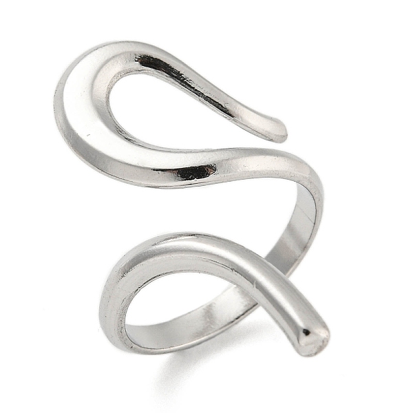 

PandaHall 304 Stainless Steel Open Cuff Rings, Stainless Steel Color, Inner Diameter: 17mm 304 Stainless Steel