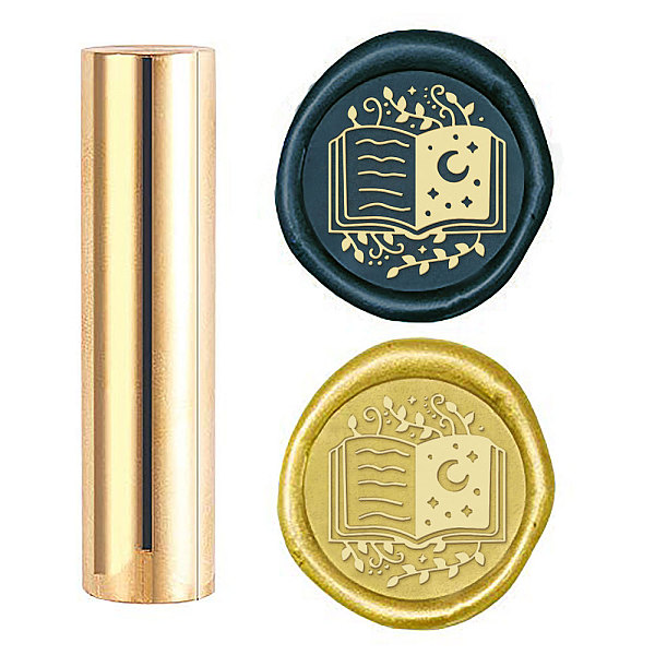

PandaHall CRASPIRE Wax Seal Stamp Book, Sealing Wax Stamps Moon Mini Brass Stamp Gun Wax Seal 15mm for Envelope Invitation Wedding...