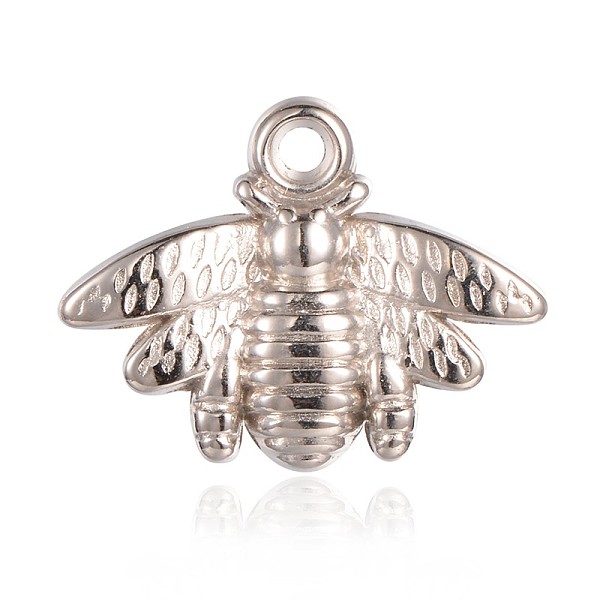 

PandaHall Insects CCB Plastic Pendants, Platinum, 16x21x3mm, Hole: 2mm Plastic Insects