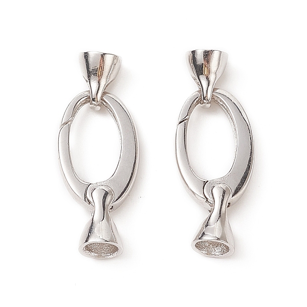 

PandaHall Rhodium Plated 925 Sterling Silver Key Clasps, with 925 Stamp, Platinum, 26x10x6mm, Hole: 4mm Sterling Silver