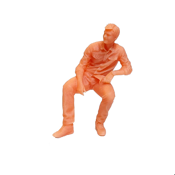 

PandaHall Miniature Resin Human Figurines, Unpainted Dollhouse People, Mini Sitting Person Models, Man Pattern, 20~30mm Resin Human