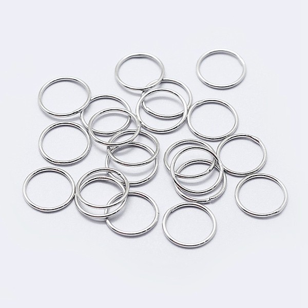 

PandaHall Rhodium Plated 925 Sterling Silver Round Rings, Soldered Jump Rings, Closed Jump Rings, Platinum, 18 Gauge, 6x1mm, Inner Diameter...