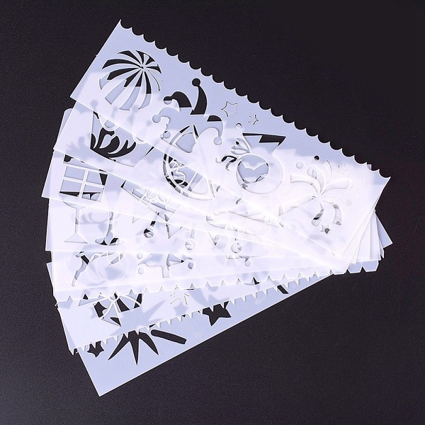 

PandaHall Cartoon Plastic Hollow Drawing Stencil for Kids Teen Boys Girls, Reusable Drawing Template for DIY Scrapbooking, School Projects..., White