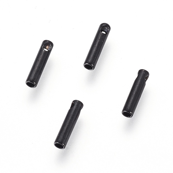 

PandaHall 304 Stainless Steel Cord Ends, End Caps, Column, Electrophoresis Black, 7x1.6mm, Hole: 0.6mm, Inner Diameter: 1mm 304 Stainless...