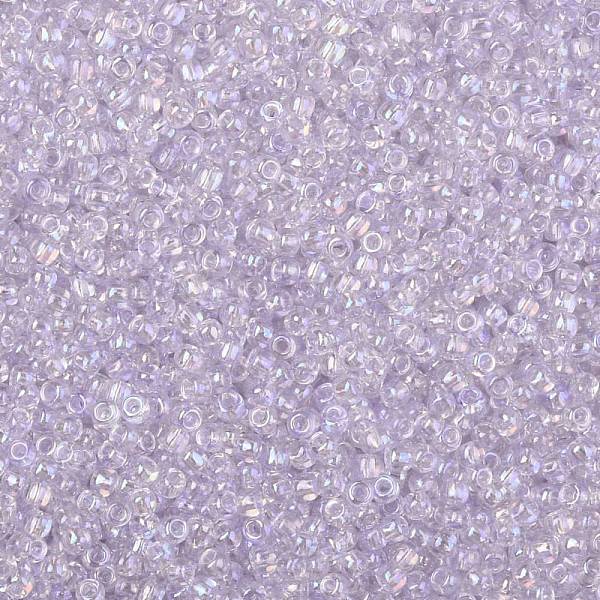 

PandaHall TOHO Round Seed Beads, Japanese Seed Beads, (477) Dyed AB Lavender Mist, 11/0, 2.2mm, Hole: 0.8mm, about 1110pcs/10g Glass Purple