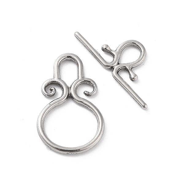 

PandaHall 304 Stainless Steel Toggle Clasps, Stainless Steel Color, 23.5x15x2mm, Hole: 6x3.5mm, Bar: 10x24x1.5mm, Hole: 5x3.5mm 304...