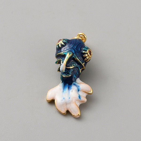 Brass Rhinestone Pendants