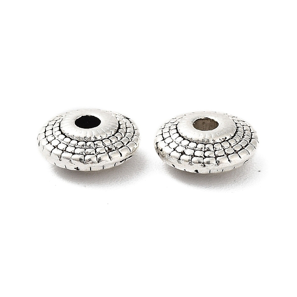 

PandaHall Tibetan Style Alloy Beads, Cadmium Free & Lead Free, Flat Round, Antique Silver, 8x3mm, Hole: 1.6mm Alloy Flat Round