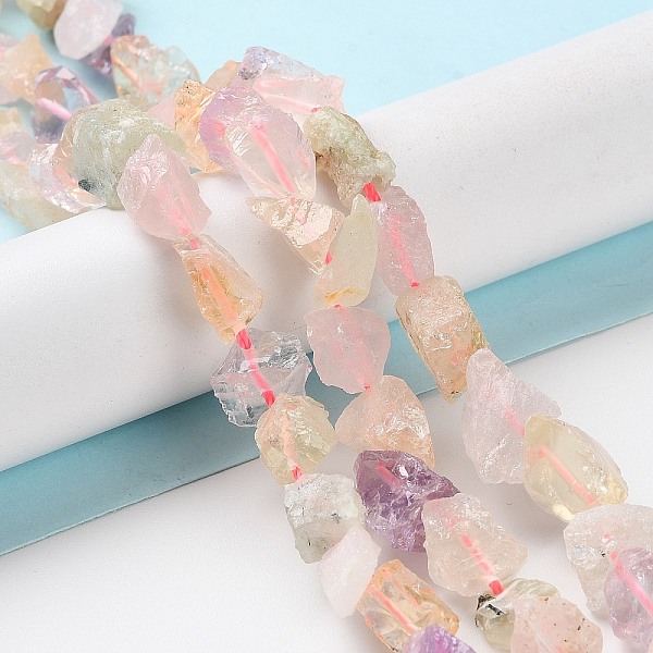 Raw Rough Natural Mixed Gemstone Beads Strands