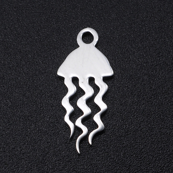 

PandaHall 201 Stainless Steel Pendants, Jellyfish, Stainless Steel Color, 17x7x1mm, Hole: 1.5mm 201 Stainless Steel Other Animal