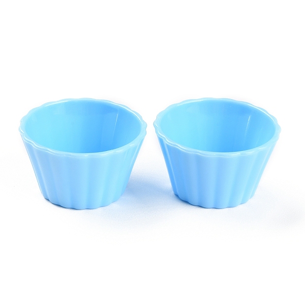 

PandaHall Mini Plastic Simulated Egg Tart Cup, Miniature Landscape Kitchen Model Dollhouse Accessories Decorations, Light Sky Blue, 37x21mm...