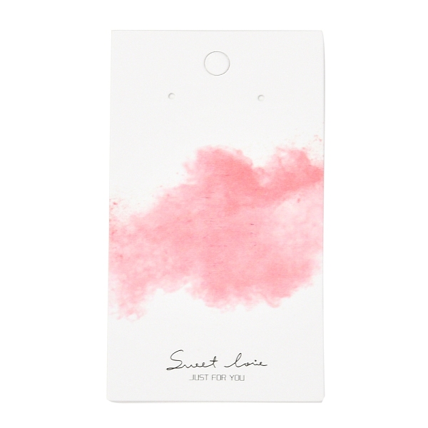 

PandaHall Rectangle Cardboard Earring Display Cards, for Jewlery Display, Cloud Pattern, 9x5x0.04cm, about 100pcs/bag Paper Cloud