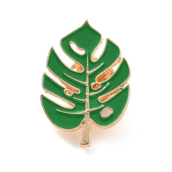 

PandaHall Enamel Pin, Alloy Enamel Brooch for Backpack Clothes, Monstera Leaf, 28.5x20x1.7mm Alloy+Enamel Leaf Green
