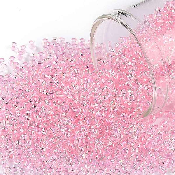 

PandaHall TOHO Round Seed Beads, Japanese Seed Beads, (171D) Dyed Pink Transparent Rainbow, 11/0, 2.2mm, Hole: 0.8mm, about 5555pcs/50g...