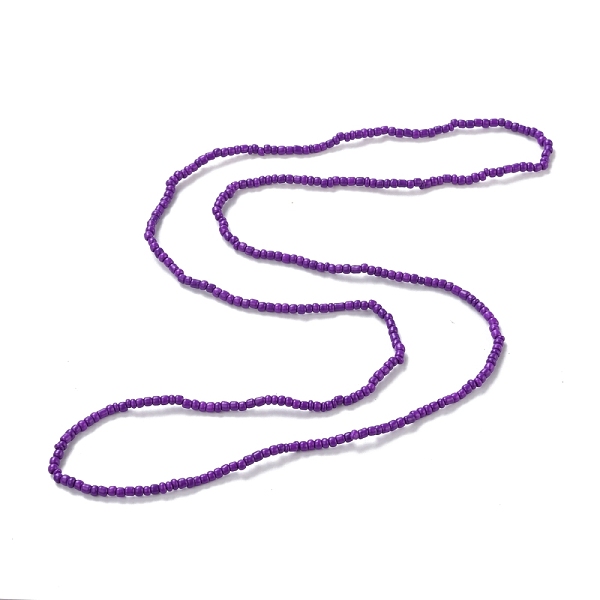 

PandaHall Waist Beads, Candy Color Glass Seed Beads Stretch Body Chain, Sunmmer Jewelry for Women, Purple, 31-1/2~31-7/8 inch(80~81cm) Glass...