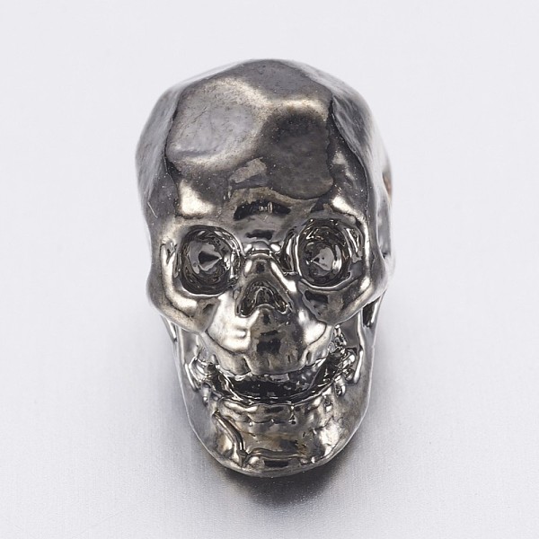 

PandaHall Alloy Beads, Skull, Gunmetal, 12x7x9.5mm, Hole: 1.2mm Alloy Skull