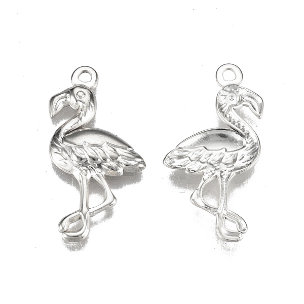 

PandaHall 201 Stainless Steel Pendants, Ostrich, Stainless Steel Color, 30x15x2.5mm, Hole: 1.8mm 201 Stainless Steel Bird