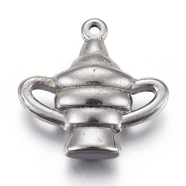 

PandaHall 304 Stainless Steel Pendants, Trophy, Stainless Steel Color, 24x24.5x8mm, Hole: 1.8mm 304 Stainless Steel Others