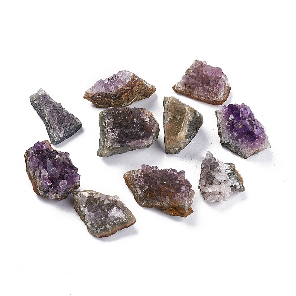 

PandaHall Raw Rough Natural Amethyst Cluster, Druzy Amethyst Specimen, for Home Display Decoration, Nuggets, 18~40x8~26x10~22mm Amethyst...