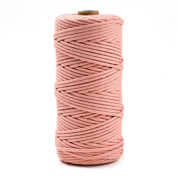 

PandaHall Cotton String Threads, Macrame Cord, Decorative String Threads, for DIY Crafts, Gift Wrapping and Jewelry Making, Light Salmon...
