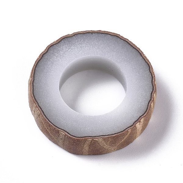 

PandaHall Bodhi Jewelry Making, Semi-Finished White Jade Bodhi Ring, BurlyWood, 23x5.5mm, , Inner Diameter: 12mm Wood Orange