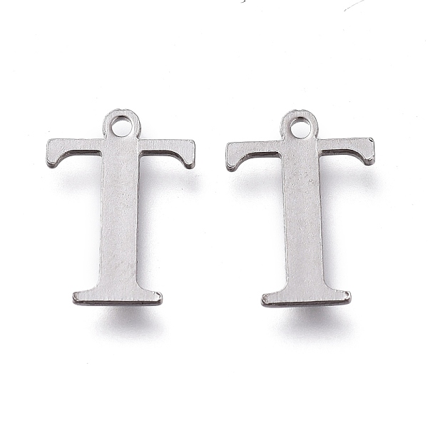 

PandaHall 304 Stainless Steel Charms, Laser Cut, Alphabet, Stainless Steel Color, Letter.T, 12x9x0.8mm, Hole: 1mm 304 Stainless Steel Letter...