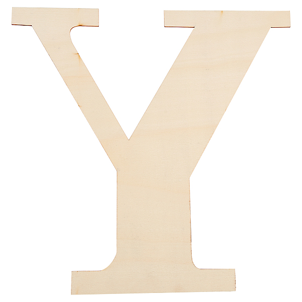 

PandaHall Unfinished Wood Shape, Customizable, Letter, Letter.Y, 29.7x29.9x0.2cm Wood Letter Y Orange