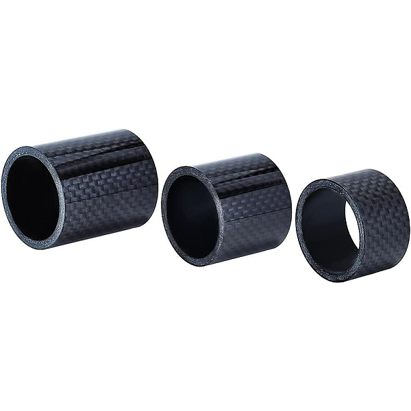 

PandaHall BENECREAT 3Pcs Carbon Fiber Bicycle Front Fork Washers, 20/30/40mm Bicycle Headset Spacer for 1 1/8 Inch Road Mountain Bike Stem..., Black
