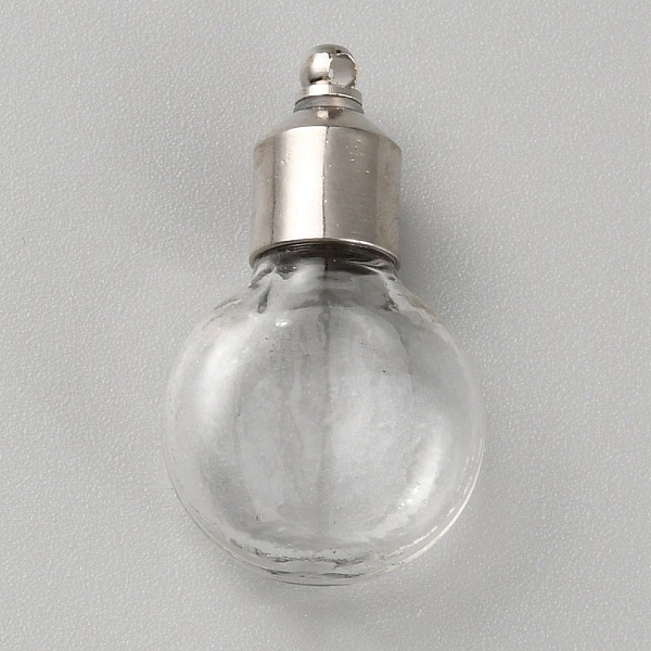 Clear Glass Bottle Pendants