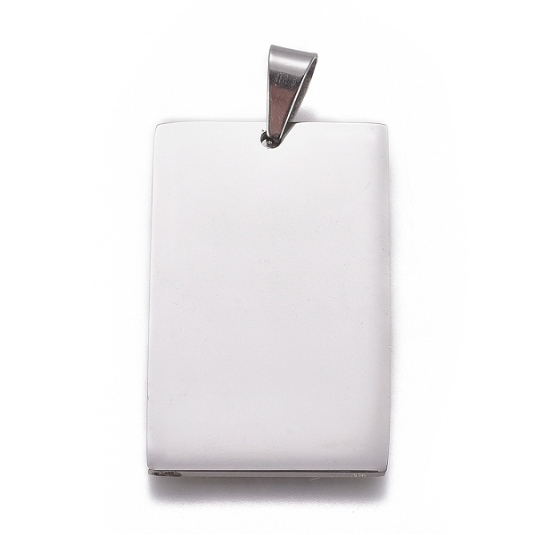 

PandaHall 304 Stainless Steel Pendants, Rectangle, Stamping Blank Tag, Stainless Steel Color, 40x25x2mm, Hole: 5x7.5mm 304 Stainless Steel...
