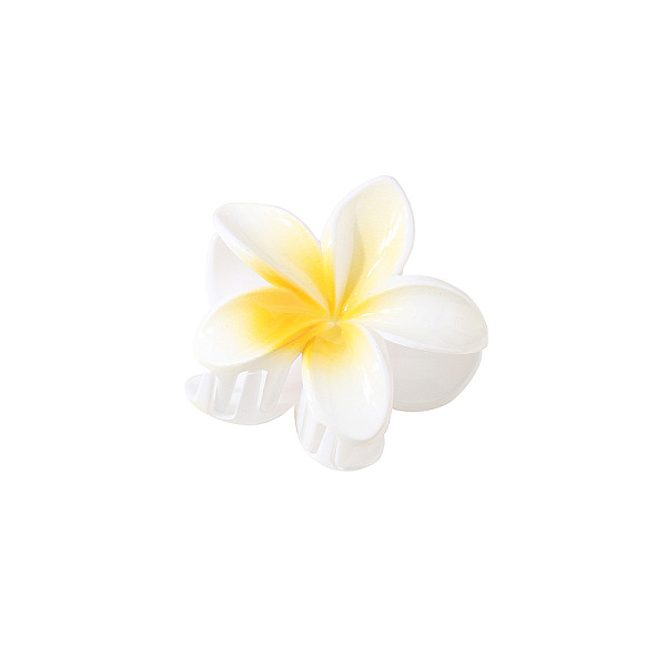 

PandaHall Flower Shape Plastic Claw Hair Clips, Hair Accessories for Women Girl, White, 80x80x40mm Plastic Flower White