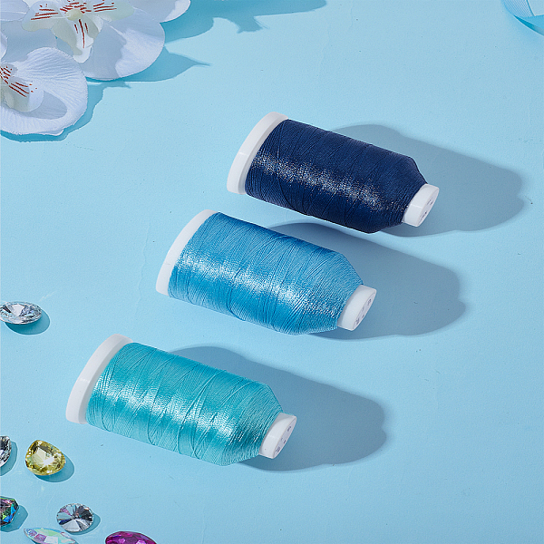 3 Rolls 3 Colors Nylon Thread