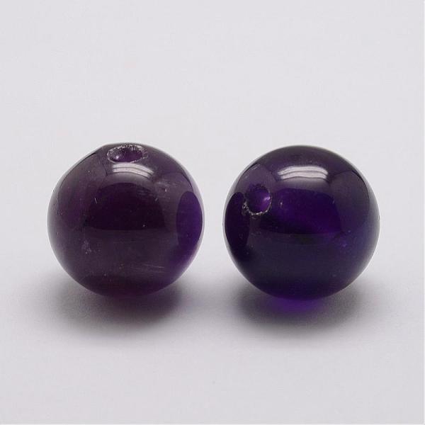 

PandaHall Natural Amethyst Beads, Round, 20mm, Hole: 3~4mm Amethyst Round