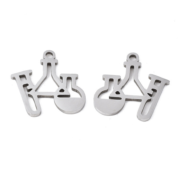 

PandaHall 201 Stainless Steel Charms, Laser Cut, Medical Items, Stainless Steel Color, 15x14.5x1mm, Hole: 1.4mm 201 Stainless Steel Medical...