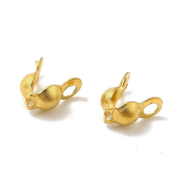 

PandaHall 304 Stainless Steel Bead Tips, Golden, 6x3mm, Hole: 1.4mm 304 Stainless Steel