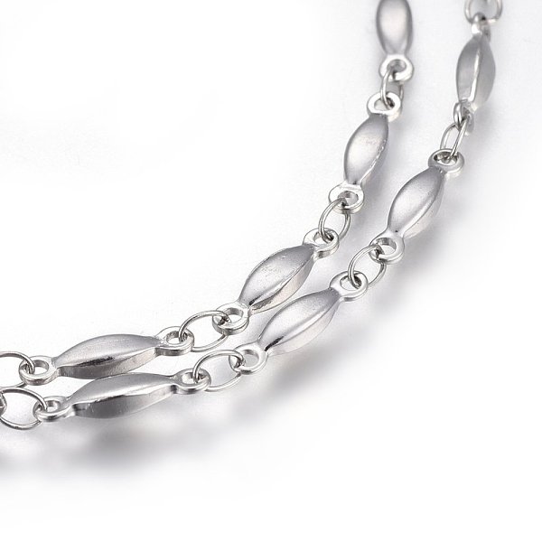 

PandaHall 304 Stainless Steel Link Chains, Soldered, Oval, Stainless Steel Color, 11x2.5x2mm 304 Stainless Steel