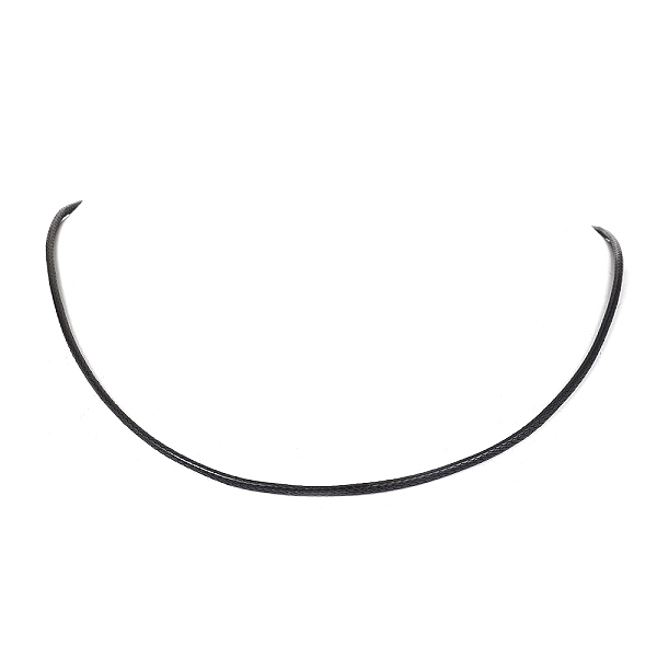 

PandaHall Eco-Friendly Korean Waxed Braided Polyester Cord Necklace Making, with Zinc Alloy Lobster Claw Clasps & Iron Chain Extender, Black...