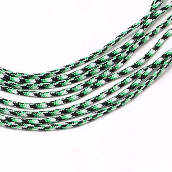 

PandaHall Polyester & Spandex Cord Ropes, 1 Inner Core, Spring Green, 2mm, about 109.36 yards(100m)/bundle Polyester Green