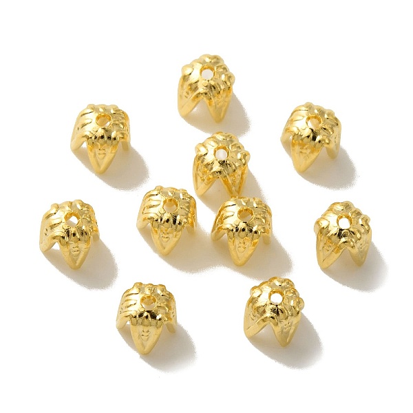 

PandaHall 4-Petal Brass Bead Cap, Lead Free & Cadmium Free, Column, Real 24K Gold Plated, 4x4mm, Hole: 0.8mm Brass