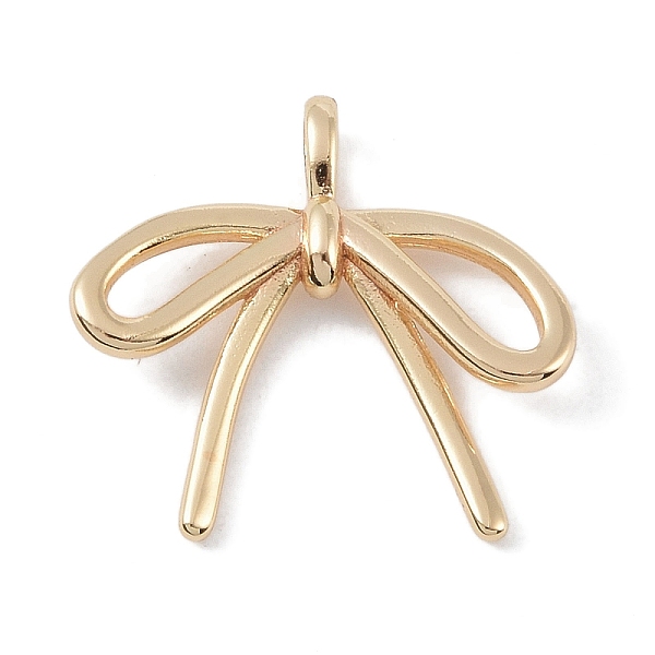 

PandaHall Brass Pendants, Bowknot, Golden, 20.5x22x3.5mm, Hole: 4mm Brass Bowknot